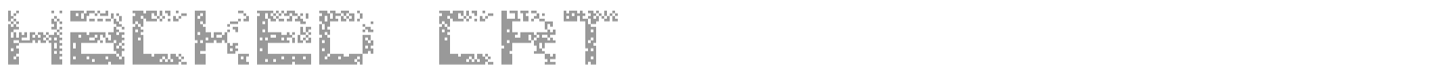 Hacked CRT font preview